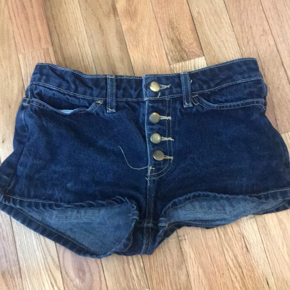 American apparel jean shorts